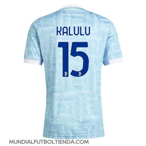 Camiseta Juventus Pierre Kalulu #15 Segunda Equipación Replica 2025-26 mangas cortas